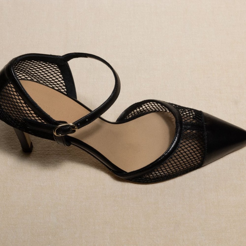 The Finn d'Orsay Mesh Pump Shoe - Picture 1 of 8